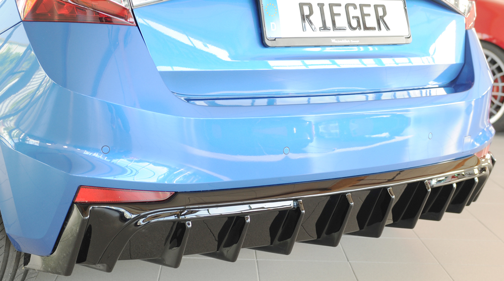Achterdiffuser Škoda Fabia (PJ) Monte Carlo – 06/2021 – Glans Zwart