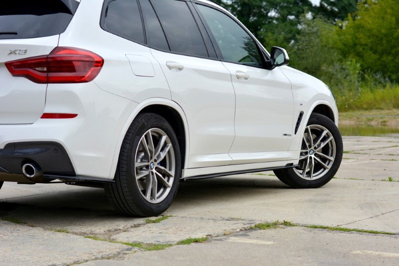 Zijskirts BMW X3 M Pakket / M40D / M40i  G01 Maxton Glans Zwart