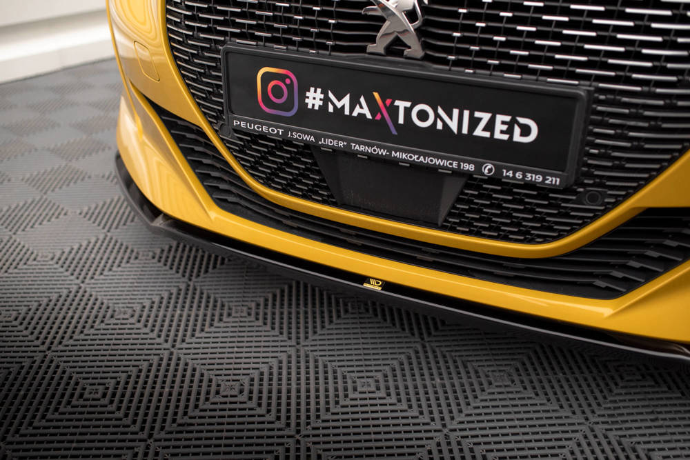 Voorspoiler V.2 Peugeot 208 GT Maxton Glans Zwart