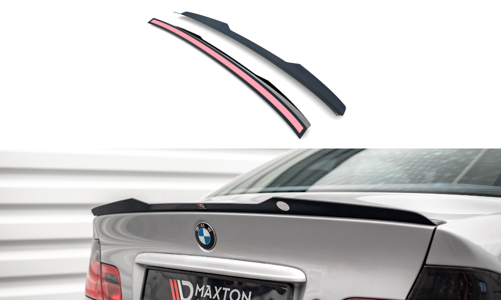 Spoiler V.2 BMW 3 Coupe E46 Maxton Glans Zwart
