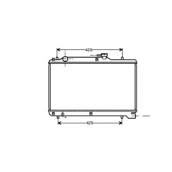 Radiator SUZUKI BALENO 96-00 350x602x16 1.8I 16V SYNCROM-AC