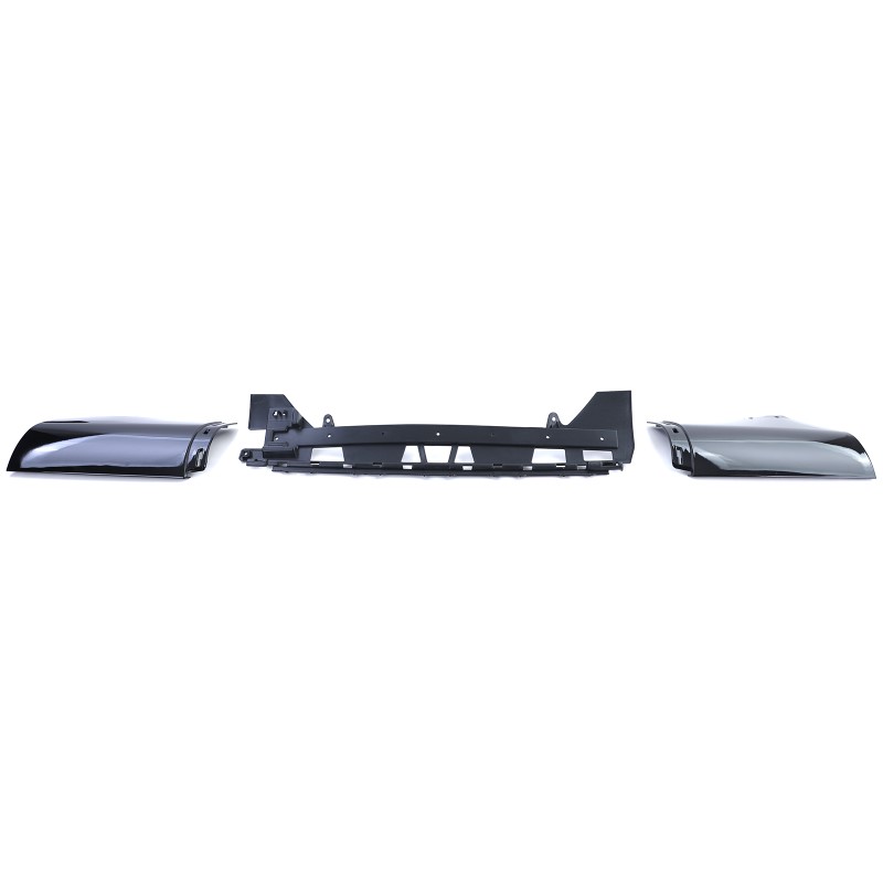 Diffuser Mercedes CLA C118 glans zwart met Sierstukken zwart