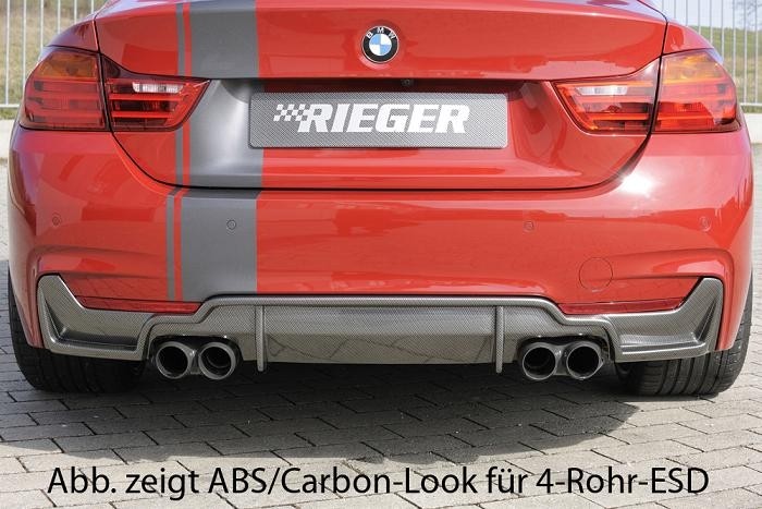 Achterbumper aanzet originele uitlaat links en rechts BMW 4 seri