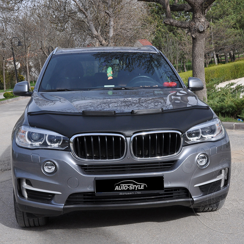 Motorkapsteenslaghoes  BMW X5 F15 2013- Zwart