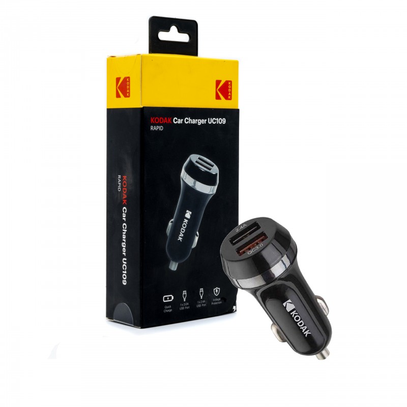 UC109 KODAK Car Rapid Charger Input DC12-24V