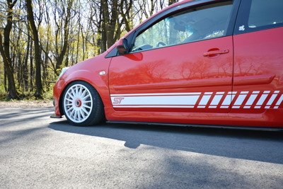 Zijskirts Ford Fiesta ST Mk6 Glans Zwart
