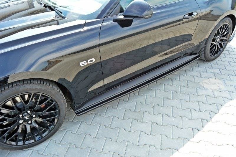 Zijskirts Diffusers Ford Mustang GT Mk6 Glanzend Zwart