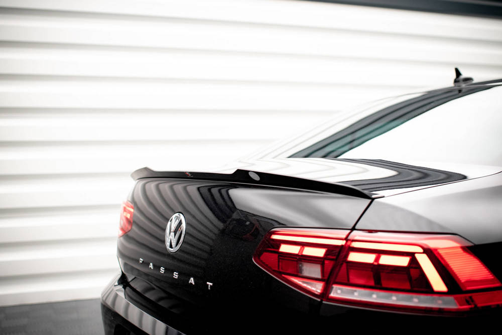 Spoiler VW Passat B8 FL Maxton Glans Zwart