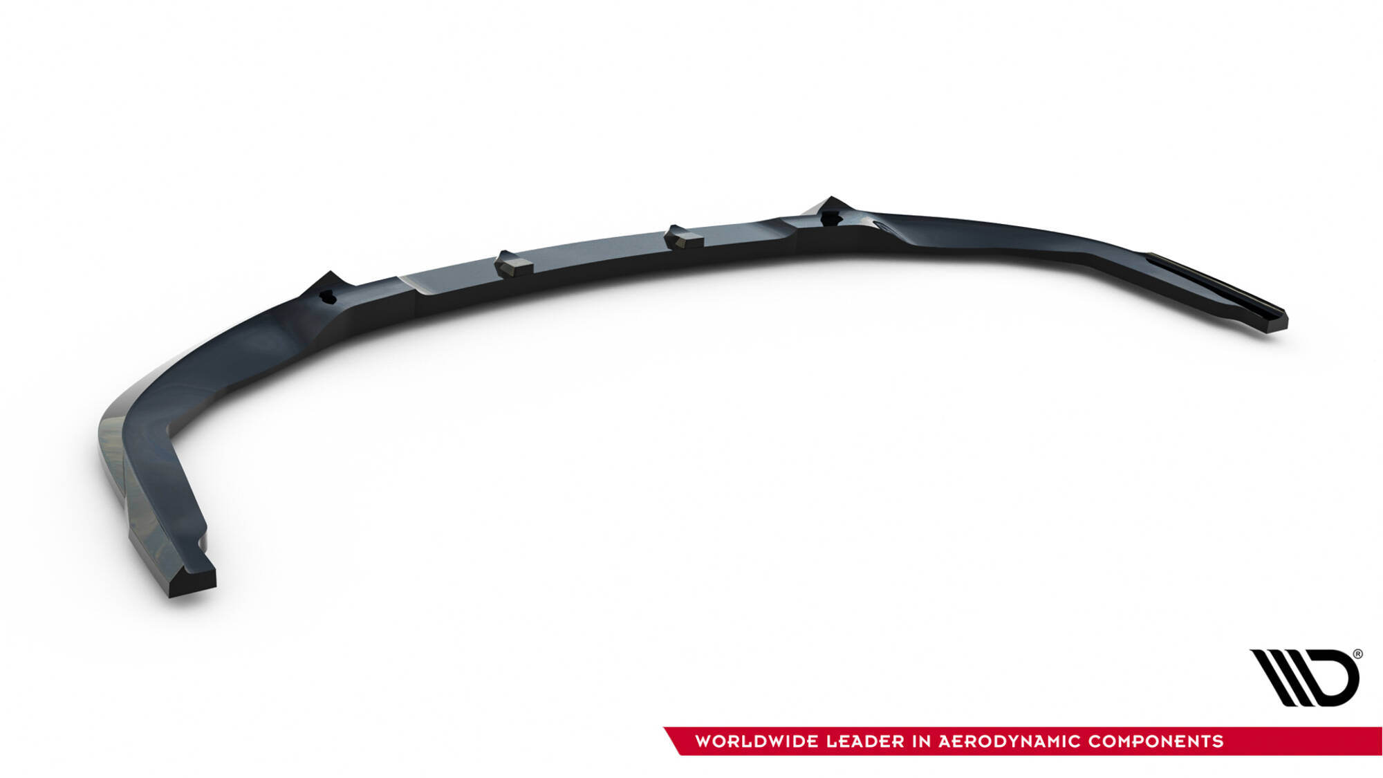 Voorspoiler V.2 Subaru Impreza WRX STI MK3 Facelift Maxton Glanzend zwart
