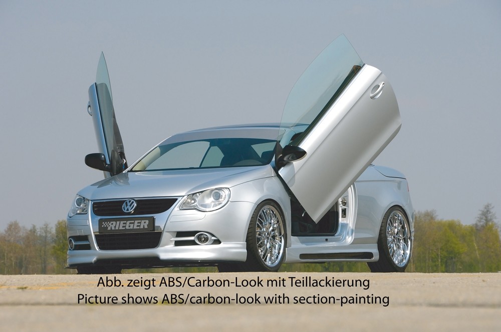 Zijskirts Carbon met schacht en uitsnede VW Eos Rieger