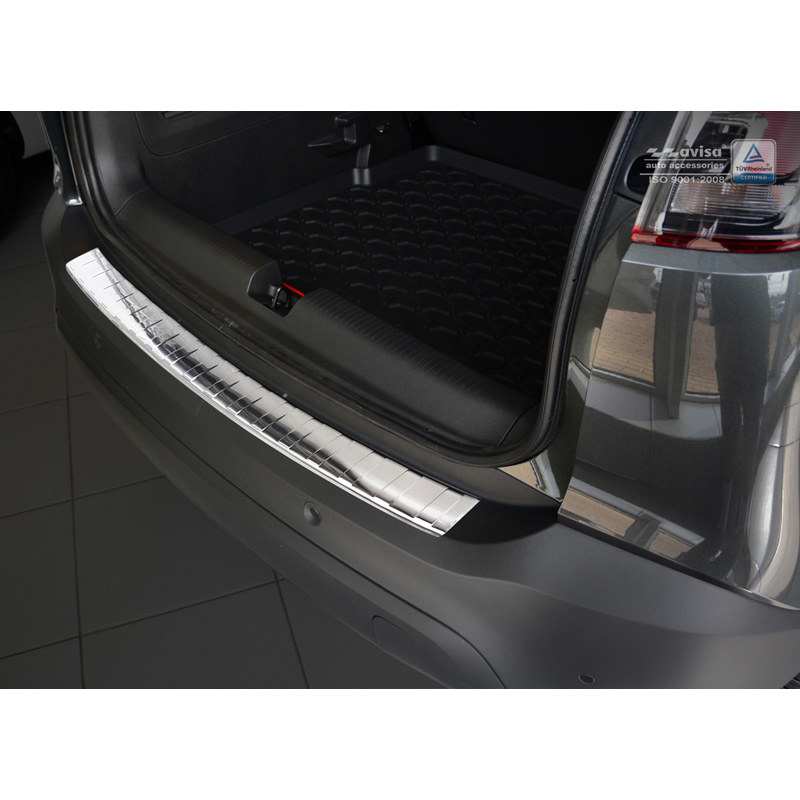 RVS Achterbumperprotector Opel Crossland 2017- 'Ribs'
