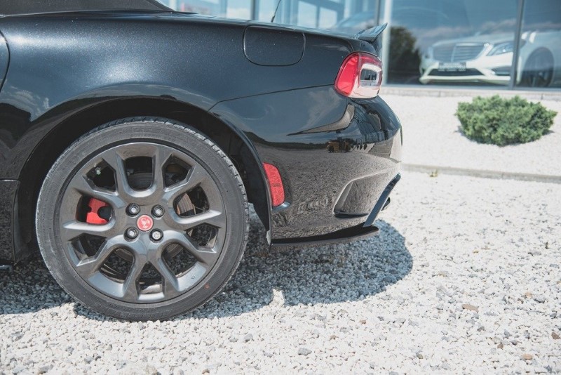 Achterzij Spoilers Fiat 124 Spider Abarth Glanzend Zwart