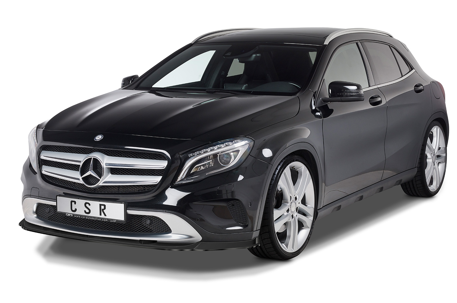 Voorspoiler Mercedes Benz GLA X156 CSR Glans Zwart