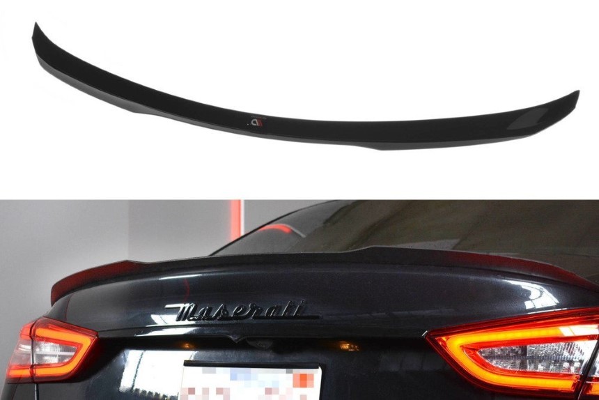 Spoiler cap Maserati Quattroporte Maxton Design Glans zwart