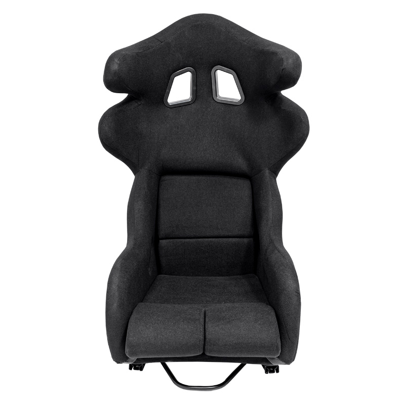 Sportstoel 'JJ' - Zwart - Vaste polyester rugleuning - incl. sledes