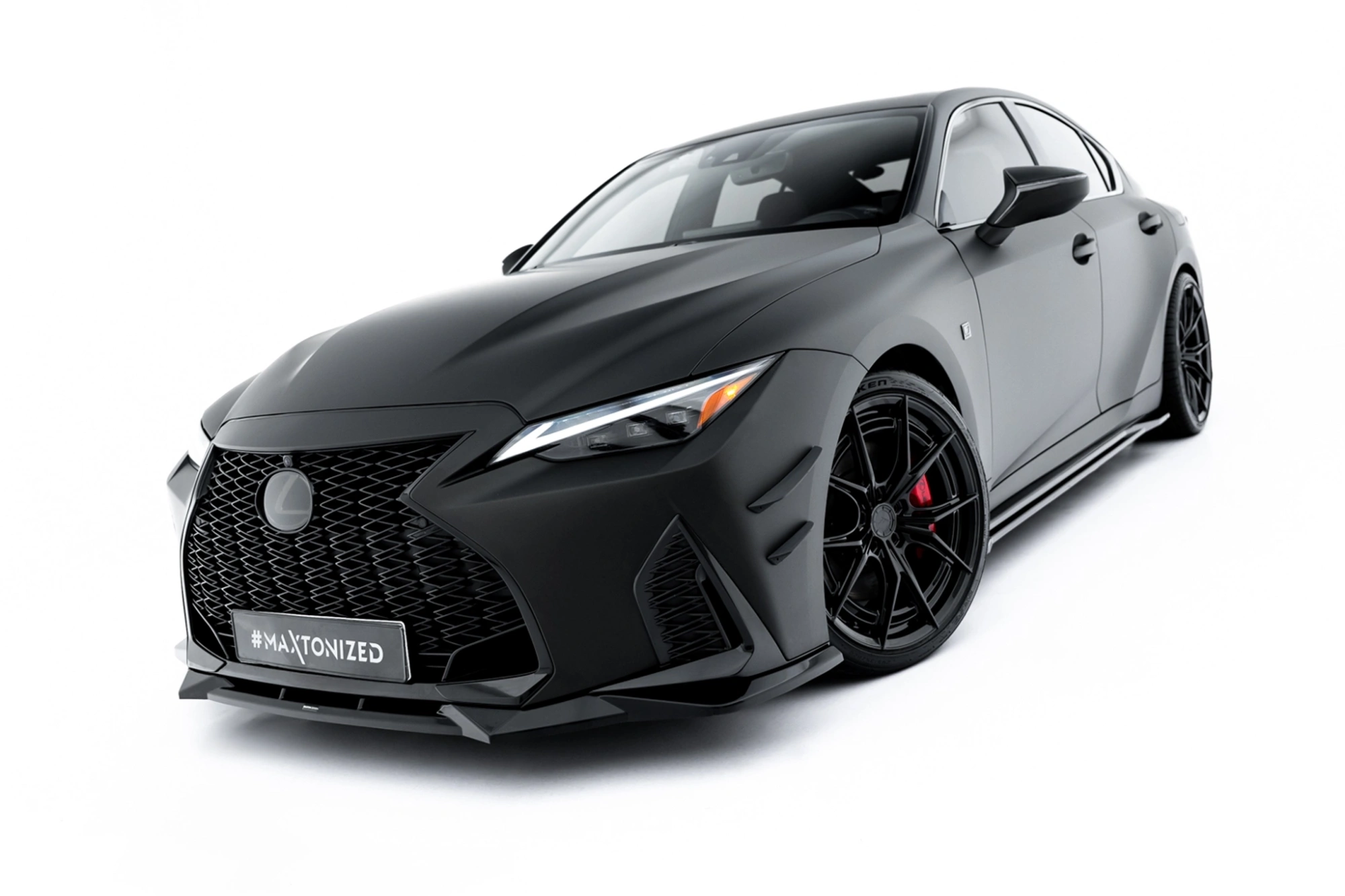 Voorspoiler Lexus IS 500 Mk3 Facelift 2 (XE30) Maxton Glans Zwart V.2