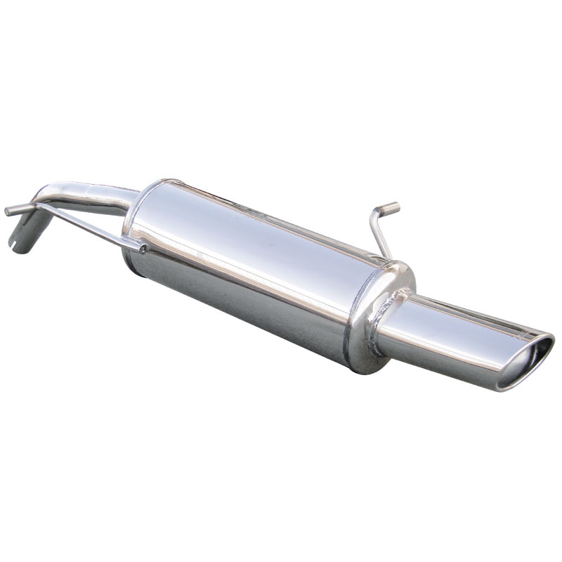 100% RVS Sportuitlaat  Peugeot 207 1.4 16v (90pk) 2006- 120x80mm