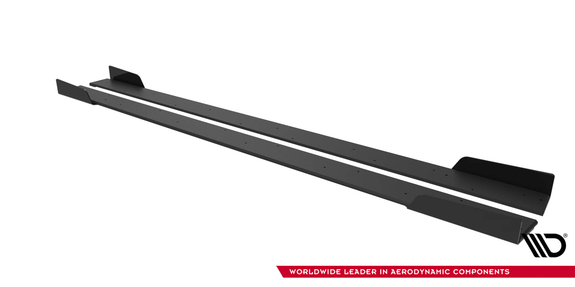Street Pro Zijskirts + Flaps Mitsubishi Lancer EVO X Maxton Glanzend zwart
