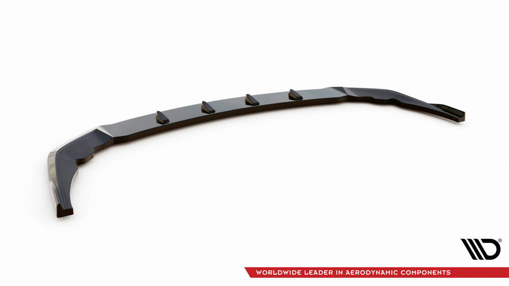 Voorspoiler V.9 BMW 1 F40 M135i Maxton Glans Zwart