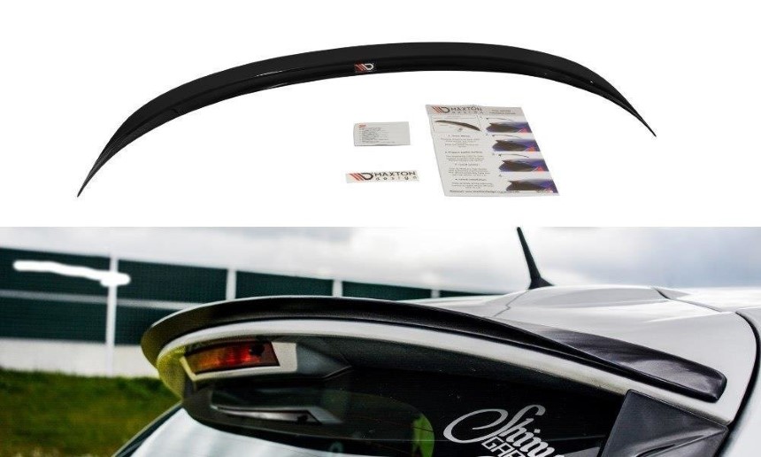 Spoiler cap Renault Clio 4 Maxton Design glans zwart