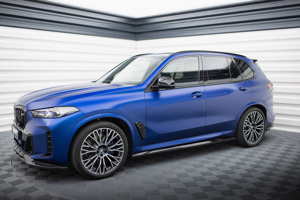 Zijskirts V.1 BMW X5 G05 M-Pack FL Maxton Glanzend Zwart