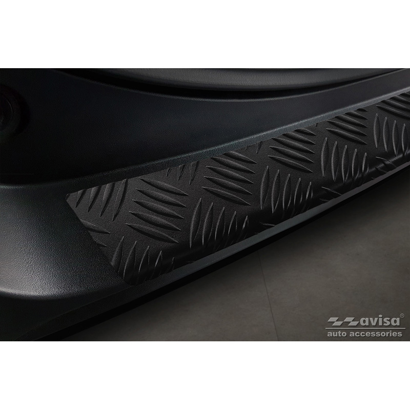 Matzwart Aluminium Achterbumperprotector  Toyota RAV4 (5th Gen.) 2018- & Suzuki Across 2020- 'Riffled Plate'