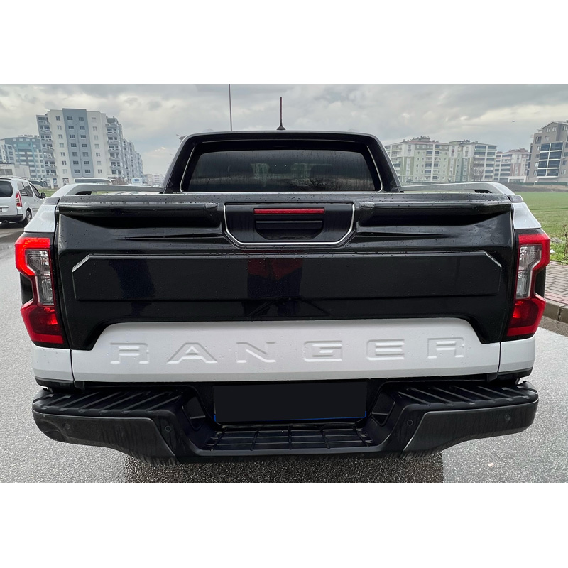 Achterklepcover  Ford Ranger T9 2022- - Glanzend zwart