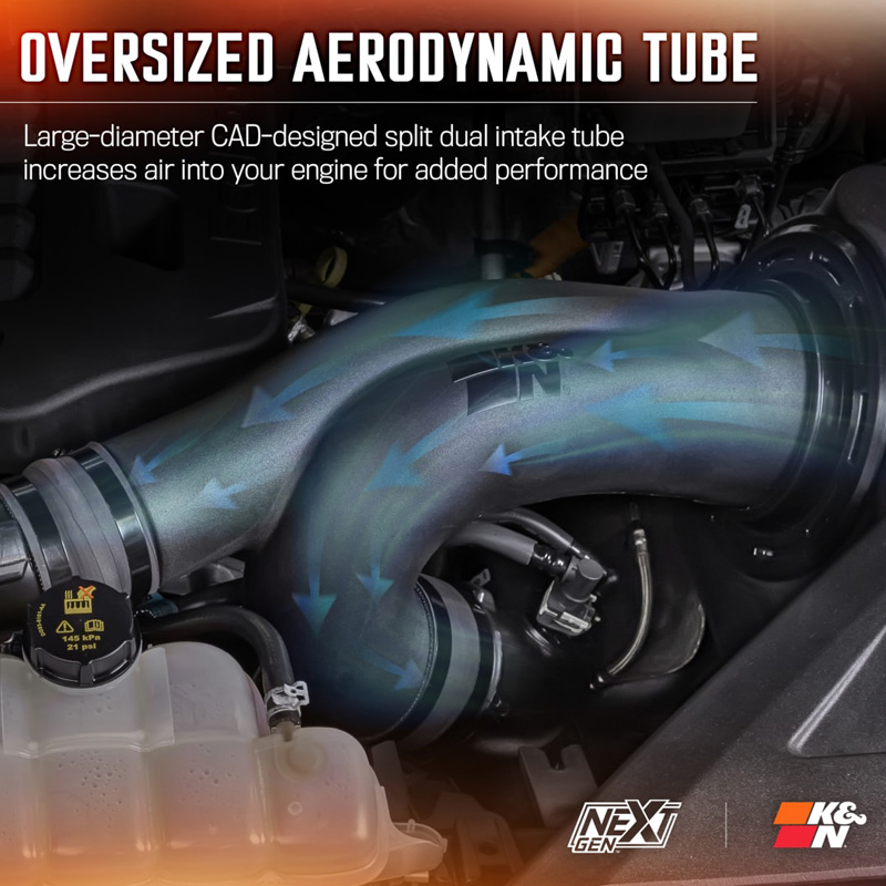 K&N NextGen Cold Air intake  Ford F150 & F150 Raptor 3.5L V6 2017-2020 (50-2609)