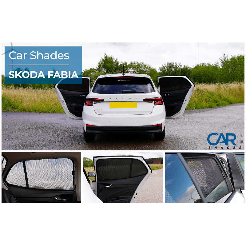 Set Car Shades (achterportieren)  Skoda Fabia IV 2021- (2-delig)