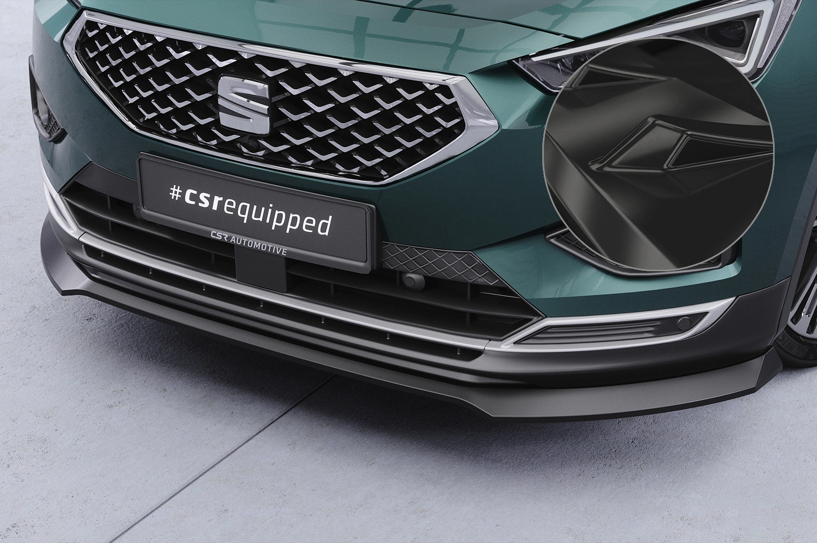 Voorspoiler Seat Tarraco glans zwart
