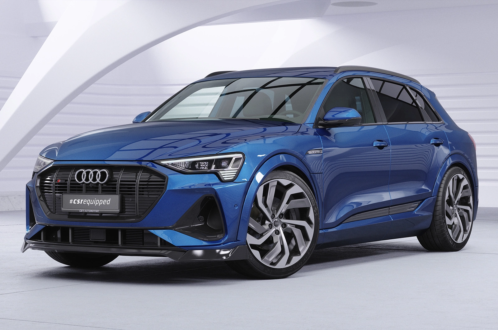 Voorspoiler Audi e-tron GE CSR glans zwart