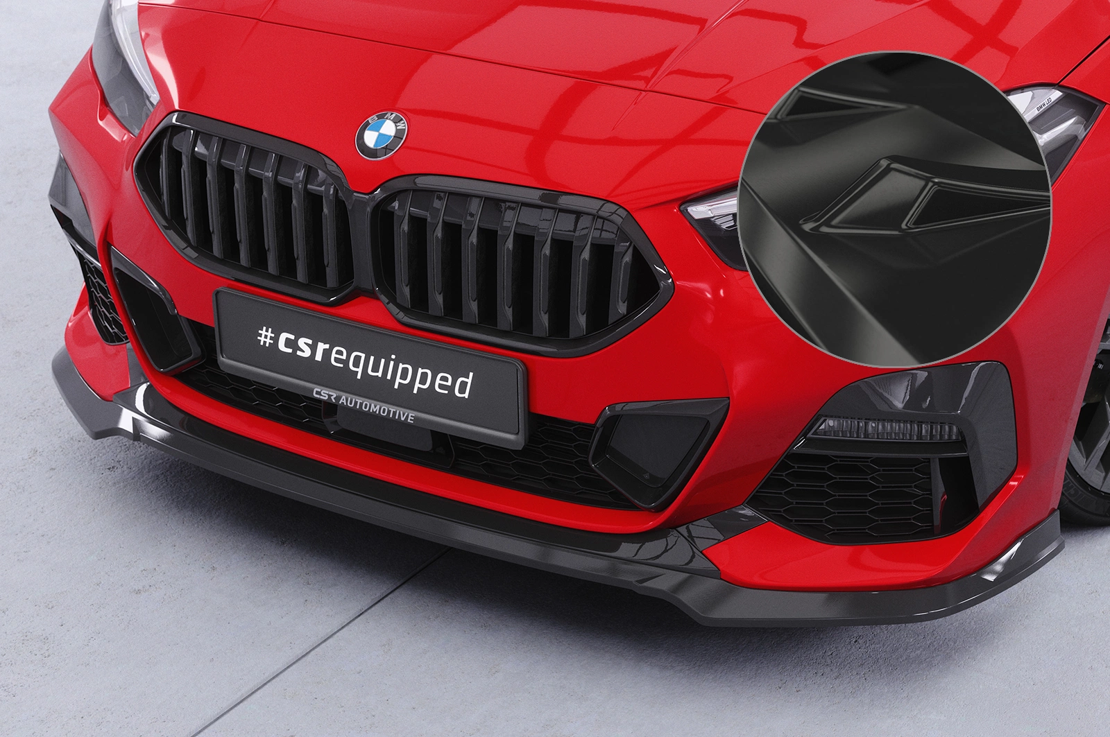 Voorspoiler BMW 2er (F44) M-Sport / M235 Glans Zwart van CSR Automotive (2020-)