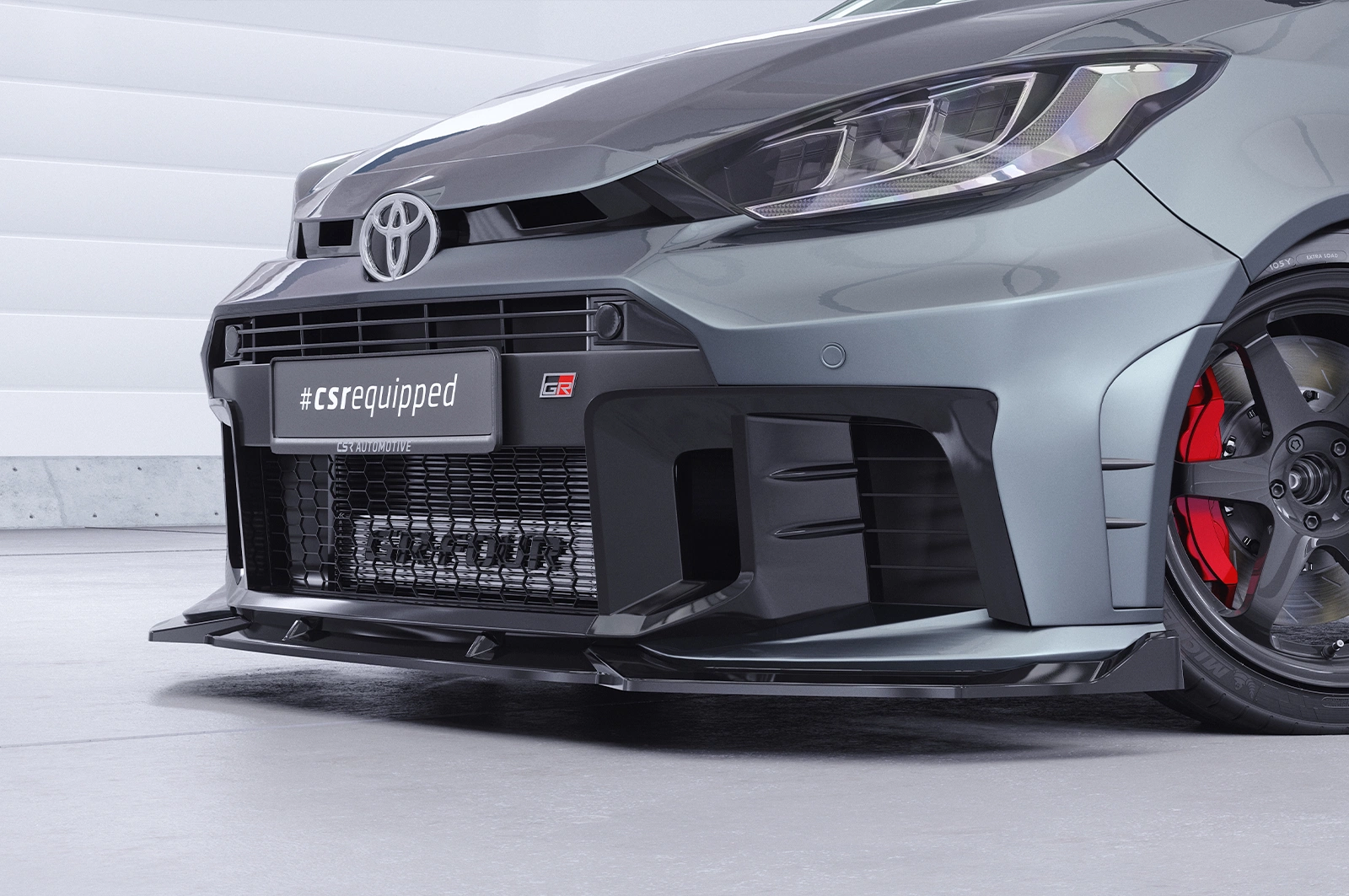 Voorspoiler Toyota GR Yaris glans zwart