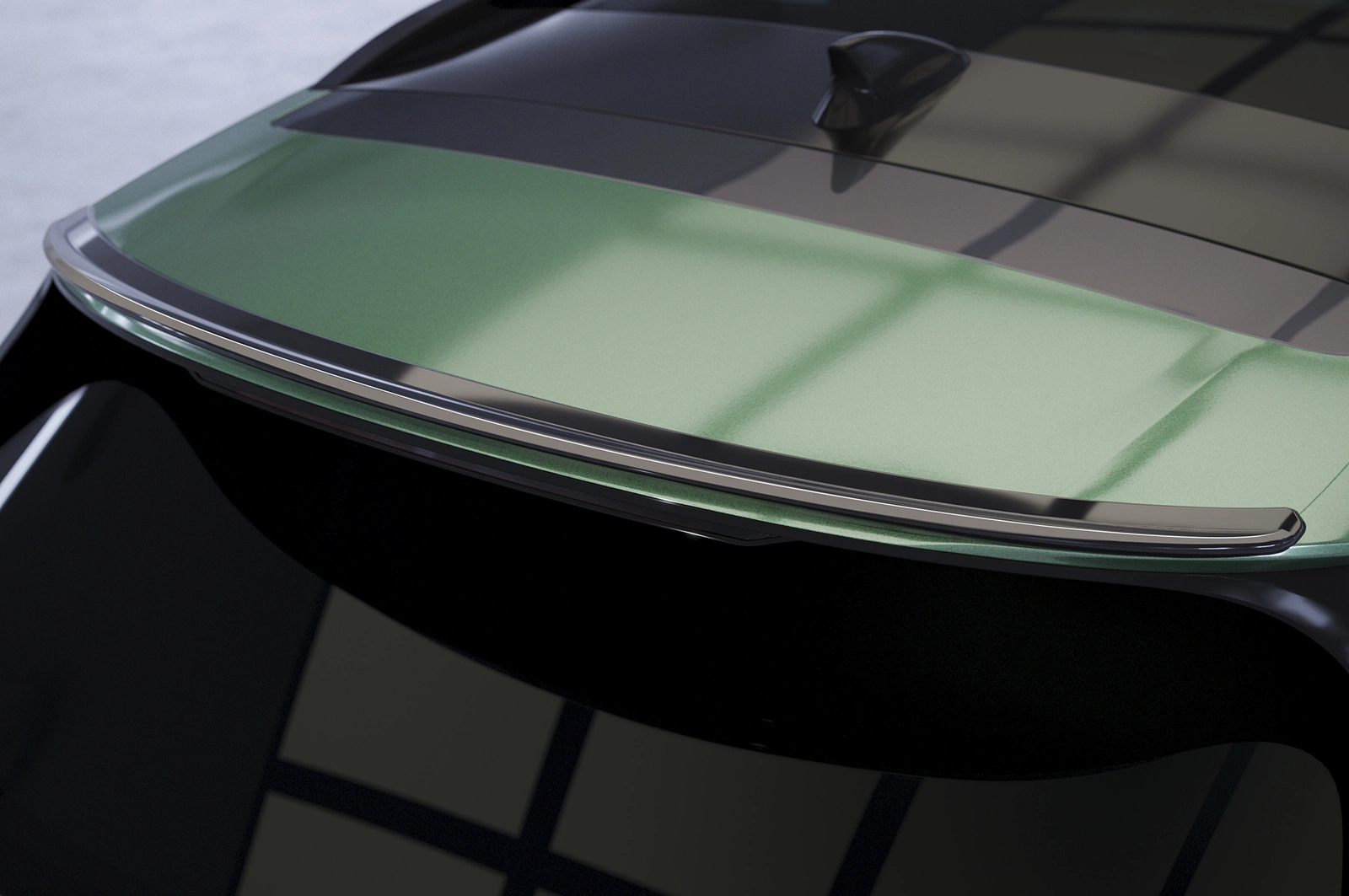 Achterspoiler Kia Sportage (NQ5) glans zwart