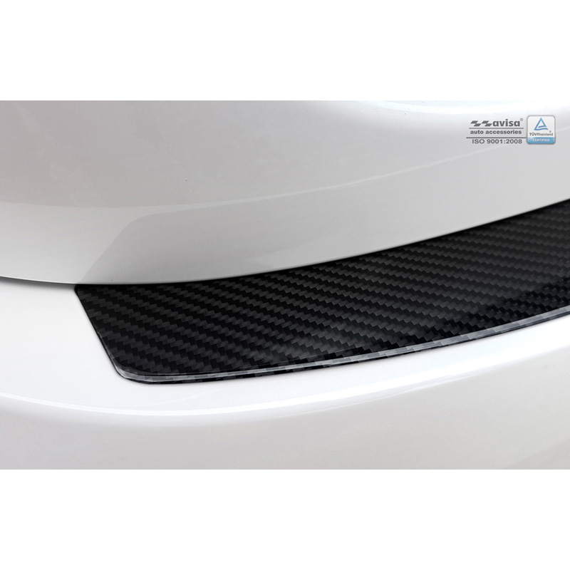 Carbon Achterbumperprotector  Mercedes CLS (C218) 2014-2018 Zwart Carbon