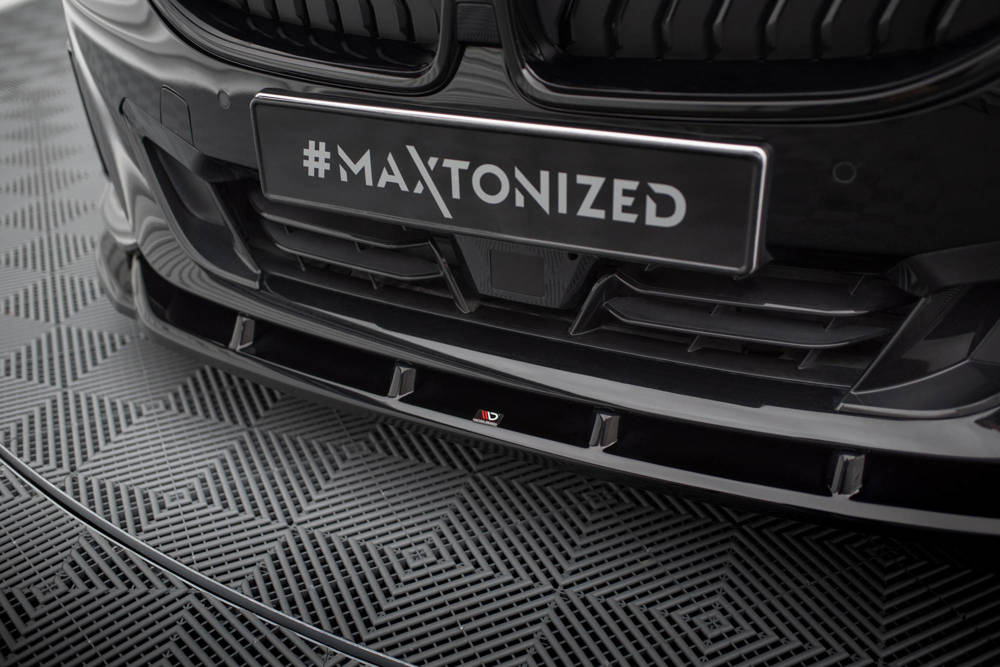 Voorspoiler V.3 BMW 2 Serie Coupe G42 Maxton Glans Zwart