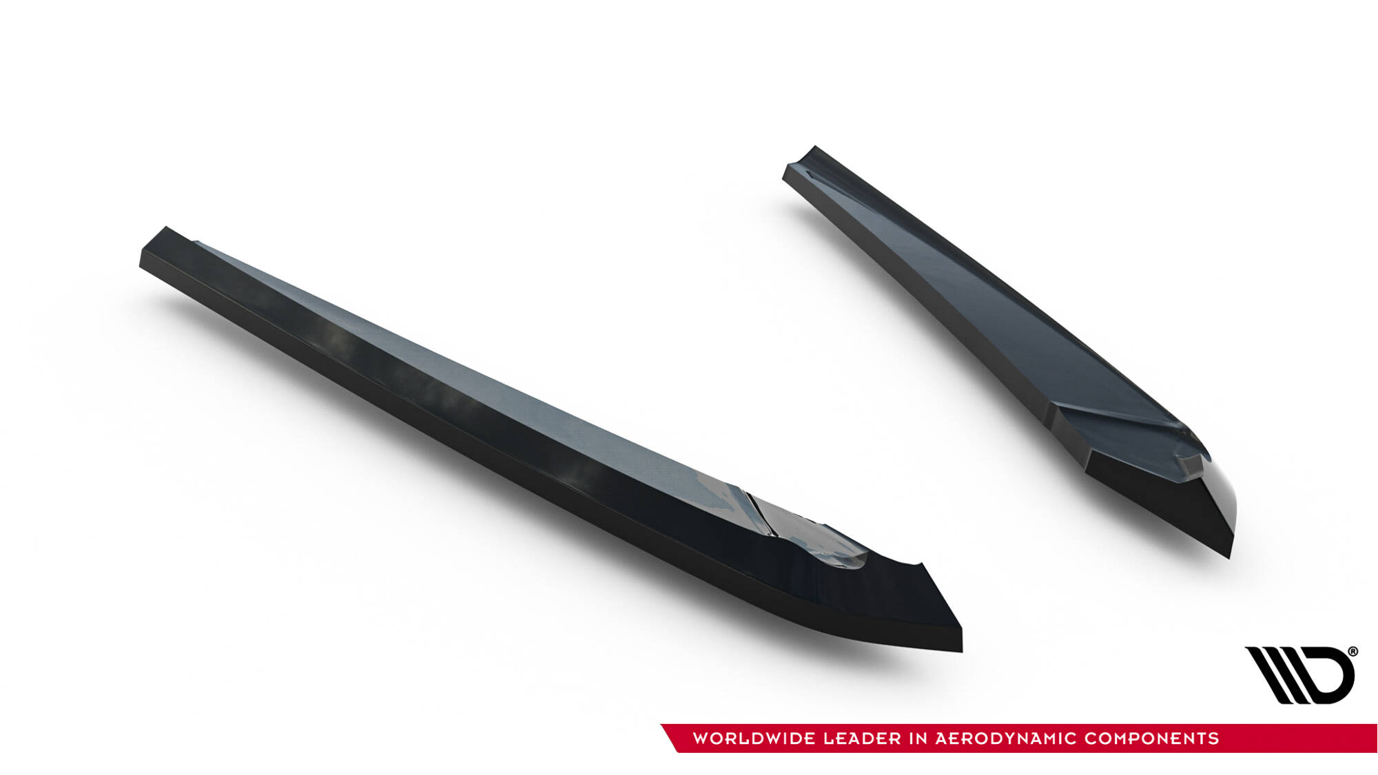 Achterzij Spoilers V.2 Audi A6 S-line / S6 C7 Maxton Glanzend zwart