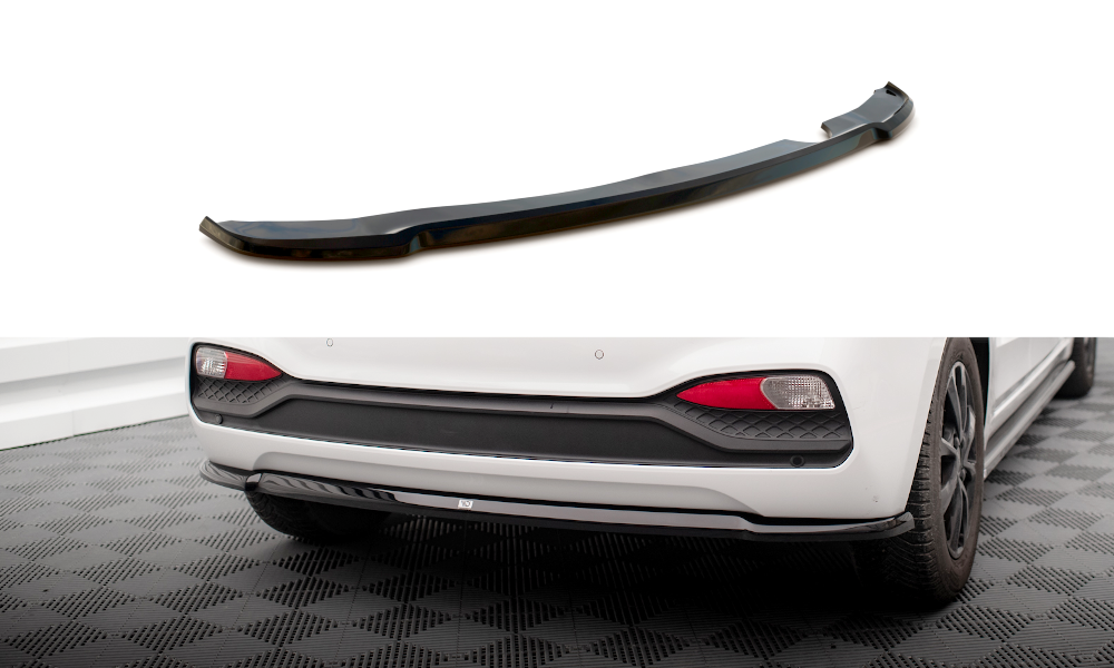 Diffuser Hyundai I20 FL 2018 - 2020 Maxton Glans Zwart
