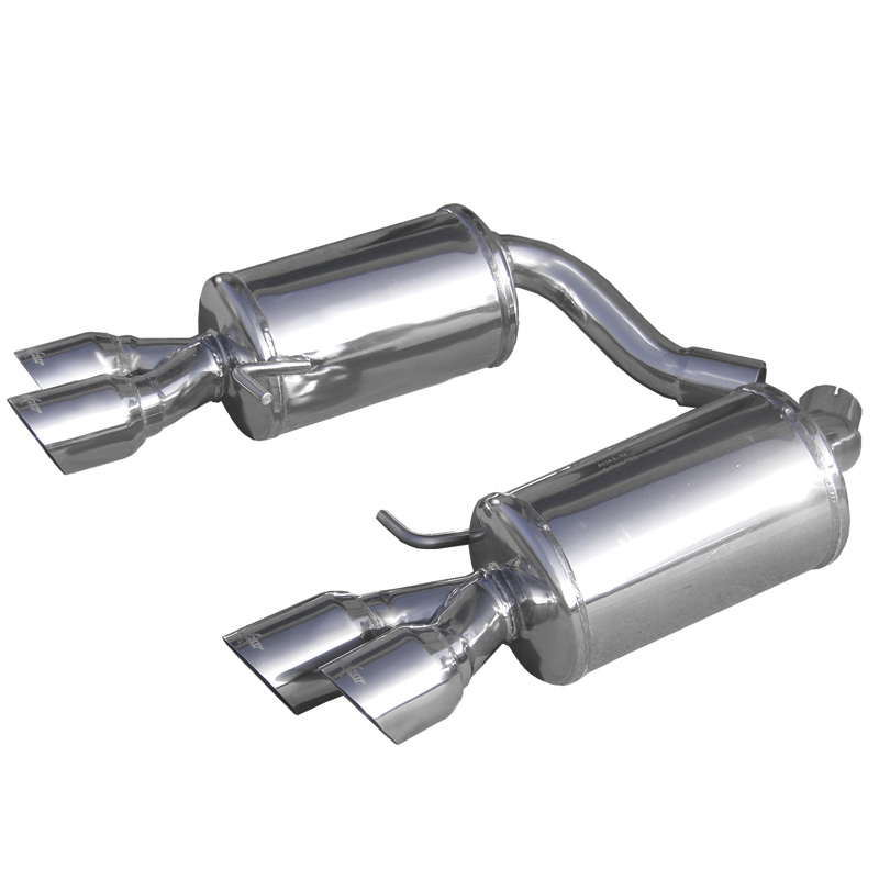 100% RVS Dubbele Sportuitlaat  Audi S4 Avant 3.0TFSi Quattro (333pk) 2009- Links/Rechts 2x80mm Racing