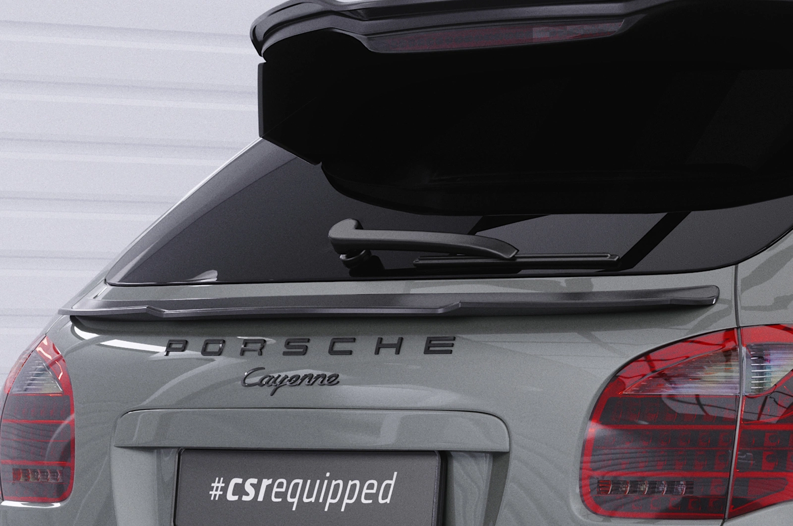 Achterspoiler Porsche Cayenne (Typ 92A) Glans Zwart – CSR Automotive