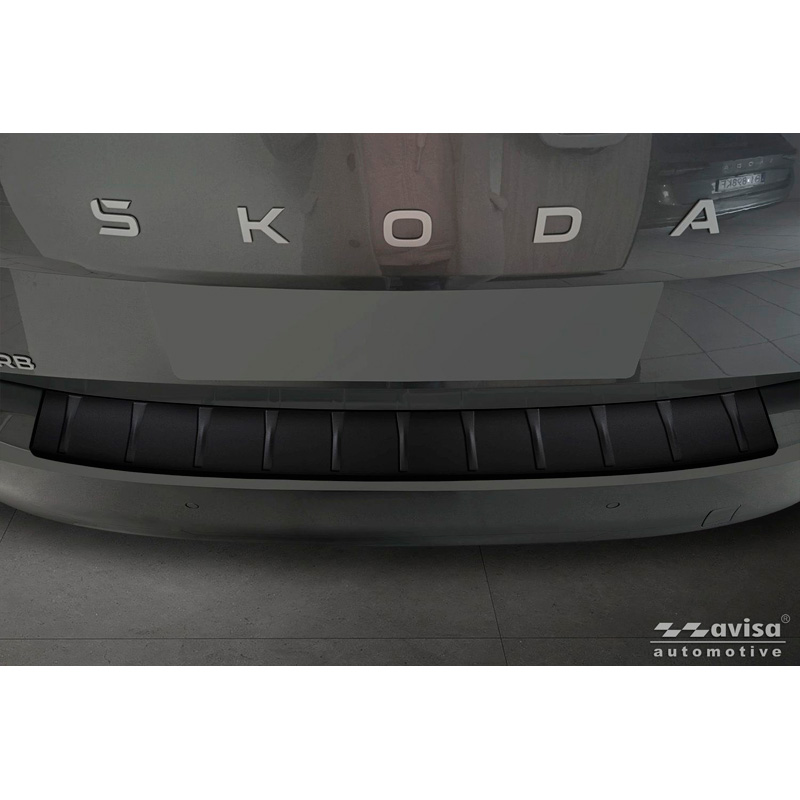 Avisa RVS Achterbumperprotector  Skoda Superb IV Liftback 2024- - Matzwart
