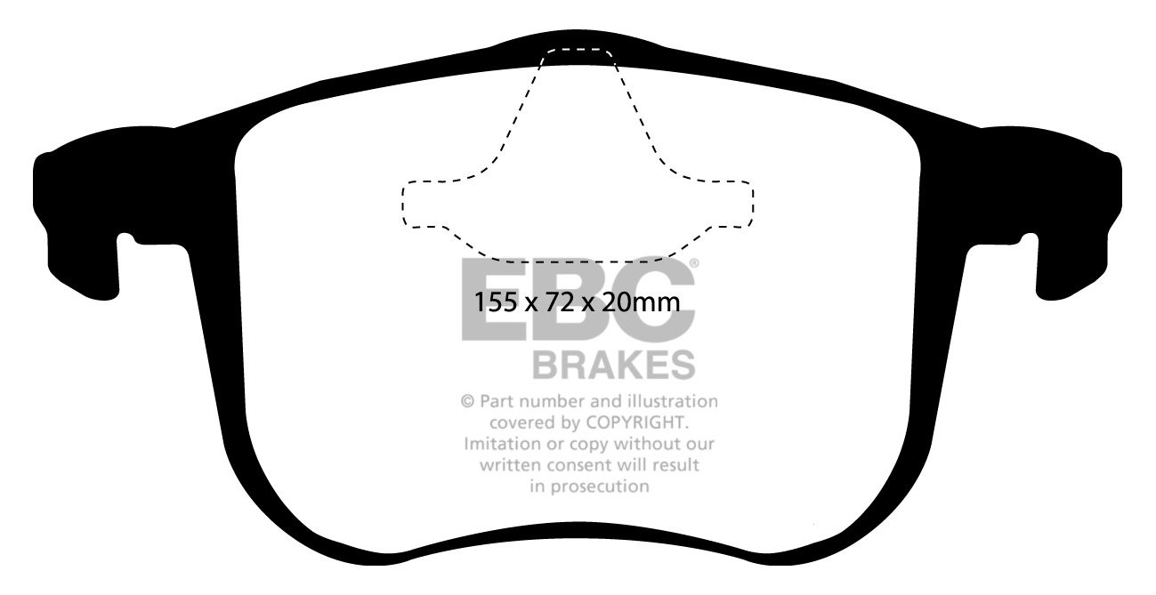 EBC Brakes VAUXHALL (OPEL) Signum 3.0 TD 2004-2008 Remblokken vo