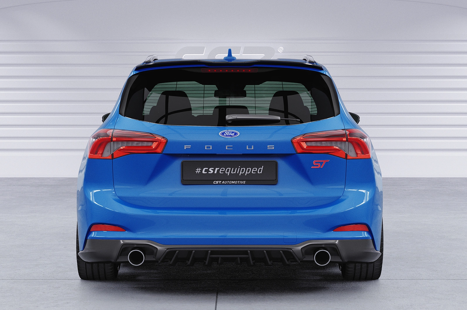 Achterspoiler Ford Focus MK4 Turnier glans zwart 2018–