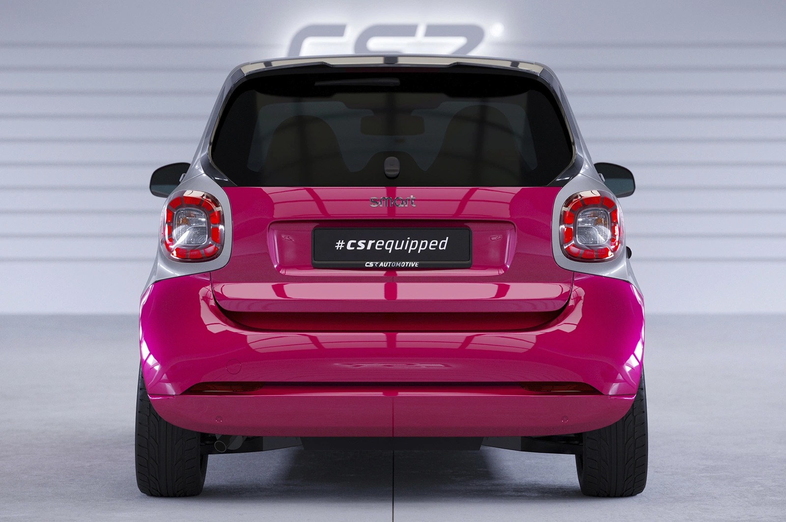 Voorspoiler Smart fortwo (453) glans zwart