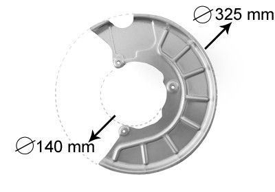 Stofschild Voor Links VW Caddy III 10/15