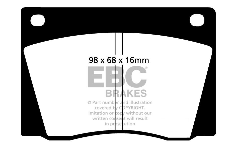 EBC Brakes FIAT 1600S 1.6 61-68 Remblokken voorzijde