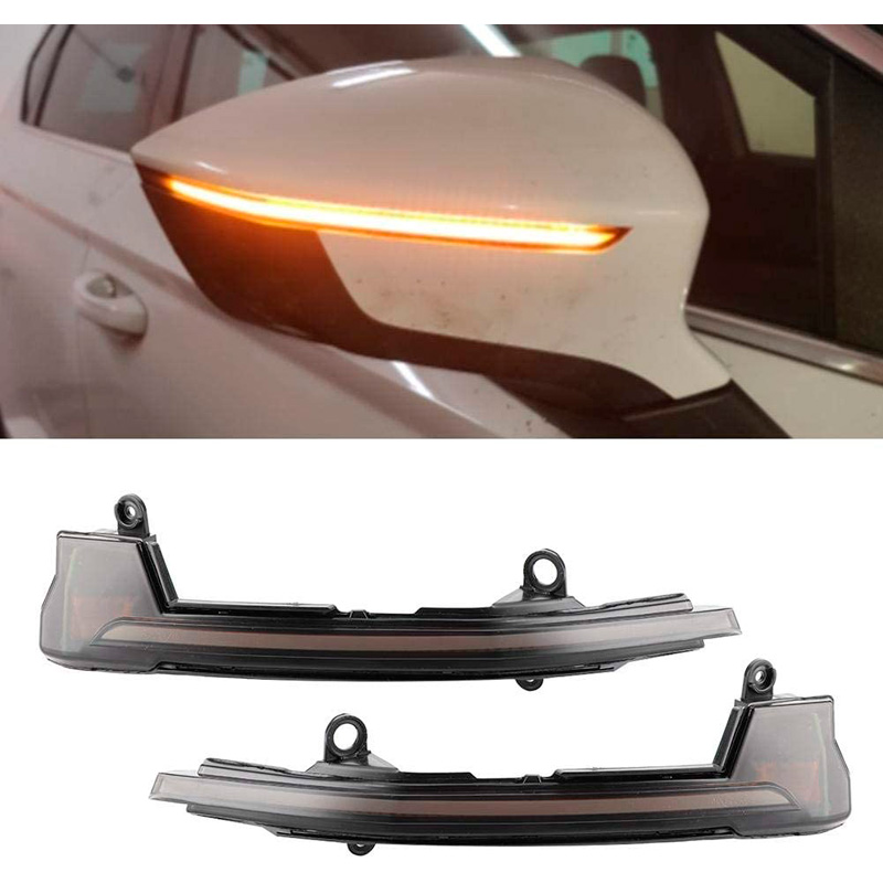 Set LED Zijspiegel-Knipperlichten  Seat (Cupra) Ateca 2016- & Seat Tarraco 2019- - Rookgrijs - incl. Dynamic Running Light