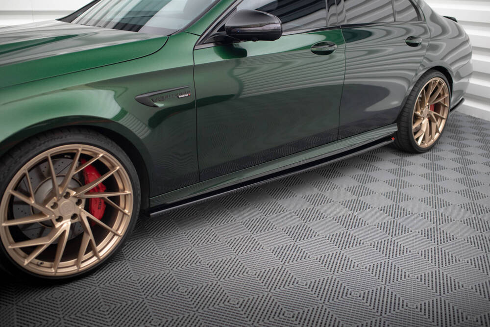 Zijskirts Mercedes AMG E63 W213 FL Glans Zwart