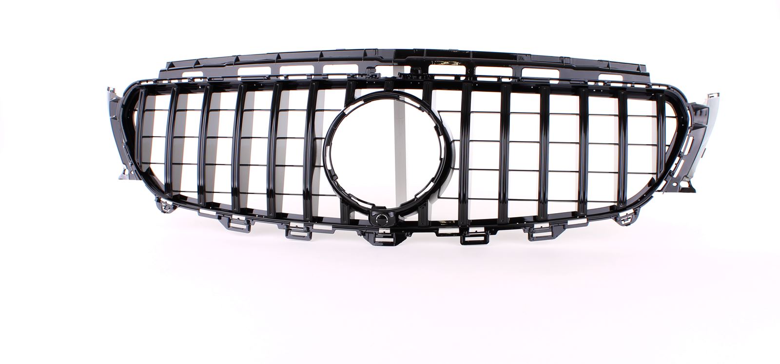Grill Mercedes Benz E-Class W213 S213 C238 (2016+) GT-R Panamericana Design Zwart met 360 Cameraao-