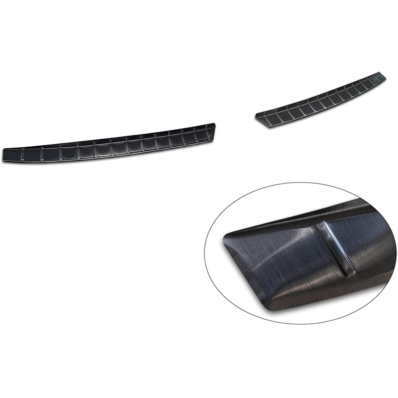 Avisa RVS Achterbumperprotector  KIA EV3 GT 2024- - Zwart - 2-delig